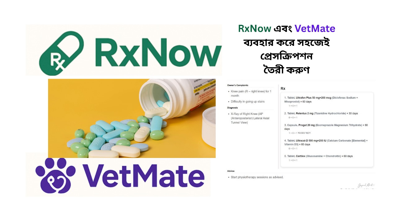 ডাক্তারি প্রেসক্রিপশনে RxNow একটি লাগসই প্রযুক্তিঃ রোগী ও চিকিৎসকদের কষ্টলাঘব